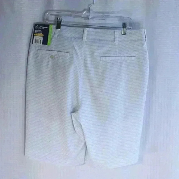 NWT Ben Hogan Perf. UPF 50 Sun Protect Size 36 white/grey stripe golf shorts - Picture 5 of 14